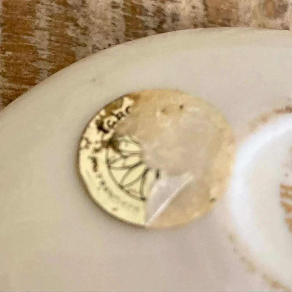 Takahashi Ceramic Egg Trinket Box with Gold Butterfly
